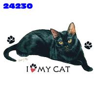 Click to order printed t-shirt 24230... I Love My Cat