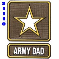 Click to order printed t-shirt 31110... Army  Dad