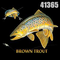 Click to order printed t-shirt 41365... Brown Trout Combination (w/ crest)