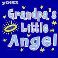 Click to order printed t-shirt y0153... Grandpa's Little Angel  youth sized print