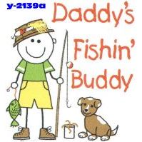 Click to order printed t-shirt y2139a... Daddys Fishin Buddy Youth Size