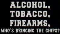 Alcohol Tobacco and Firearms. Whos bringing the chips? T-Shirt design.